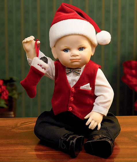 Boneco Naughty Nicholas Porcelain Boneco Naughty Nicholas Porcelain
