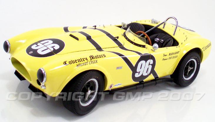 Shelby Cobra # 96 USRRC Racing - Amarelo<BR>1/12