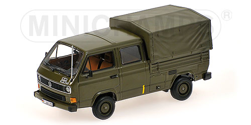 VW T3 Doka Pritschenwagen Bundeswehr - 1983 - Verde<BR>1/43 VW T3 Doka Pritschenwagen Bundeswehr - 1983 - Verde<BR>1/43