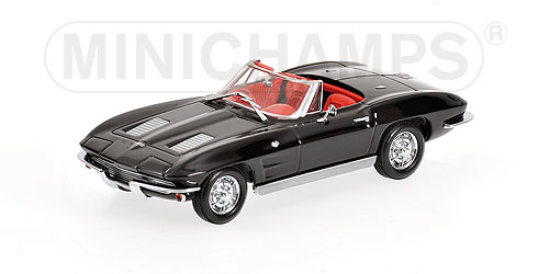 Chevrolet Corvette Stingray Convertible - 1963 - Preto<BR>1/43