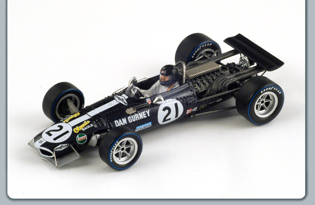 F1 Eagle T1G # 21 Italy GP - 1968 - D.Gurney<BR>1/43