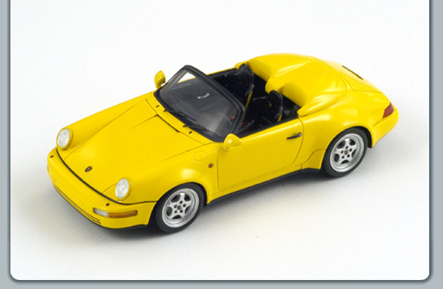 Porsche 964 Speedster Turbolook - 1993 - Amarelo<BR>1/43 Porsche 964 Speedster Turbolook - 1993 - Amarelo<BR>1/43