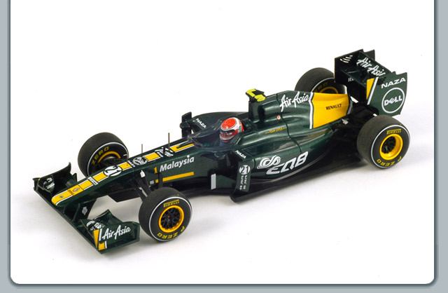 F1 Lotus T128 # 21 Chinese GP - 2011 - Trulli<BR>1/43