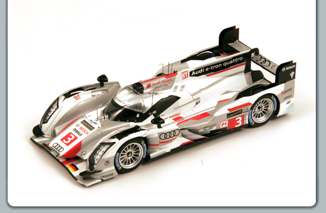 Audi R18 e-tron quattro # 3 Le Mans 3rd - 2013<BR>1/43 Audi R18 e-tron quattro # 3 Le Mans 3rd - 2013<BR>1/43