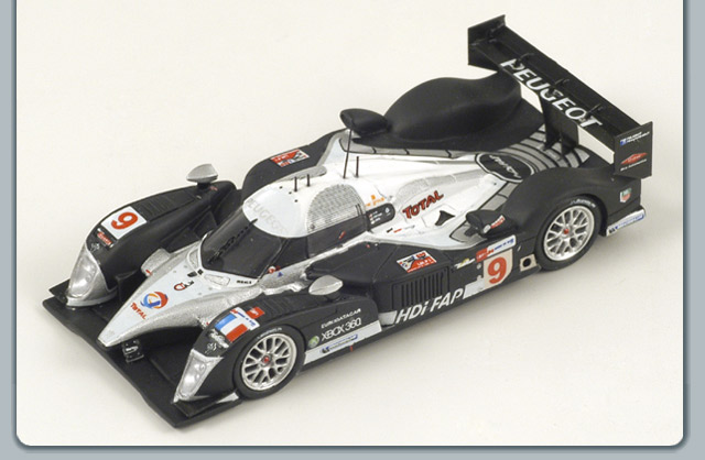 Peugeot 908 HDI FAP # 9 Le Mans 3rd - 2008<BR>1/87 Peugeot 908 HDI FAP # 9 Le Mans 3rd - 2008<BR>1/87