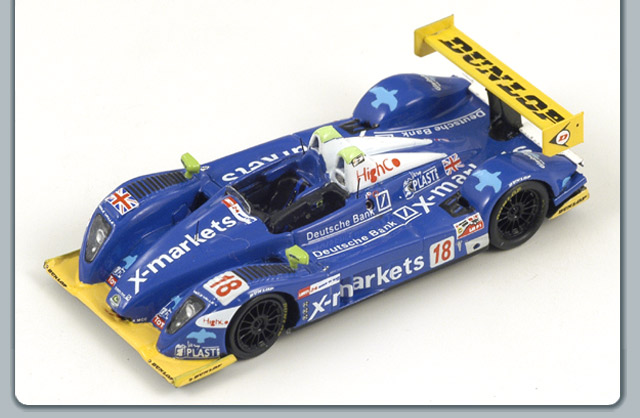 Pescarolo P01-Judd Rollcentre Racing # 18 Le Mans - 2008<BR>1/87 Pescarolo P01-Judd Rollcentre Racing # 18 Le Mans - 2008<BR>1/87